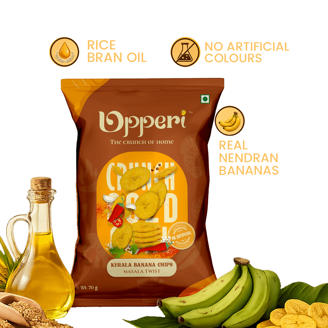 thumbnails - Upperi Masala Twist Kerala Banana Chips 70g chips close-up