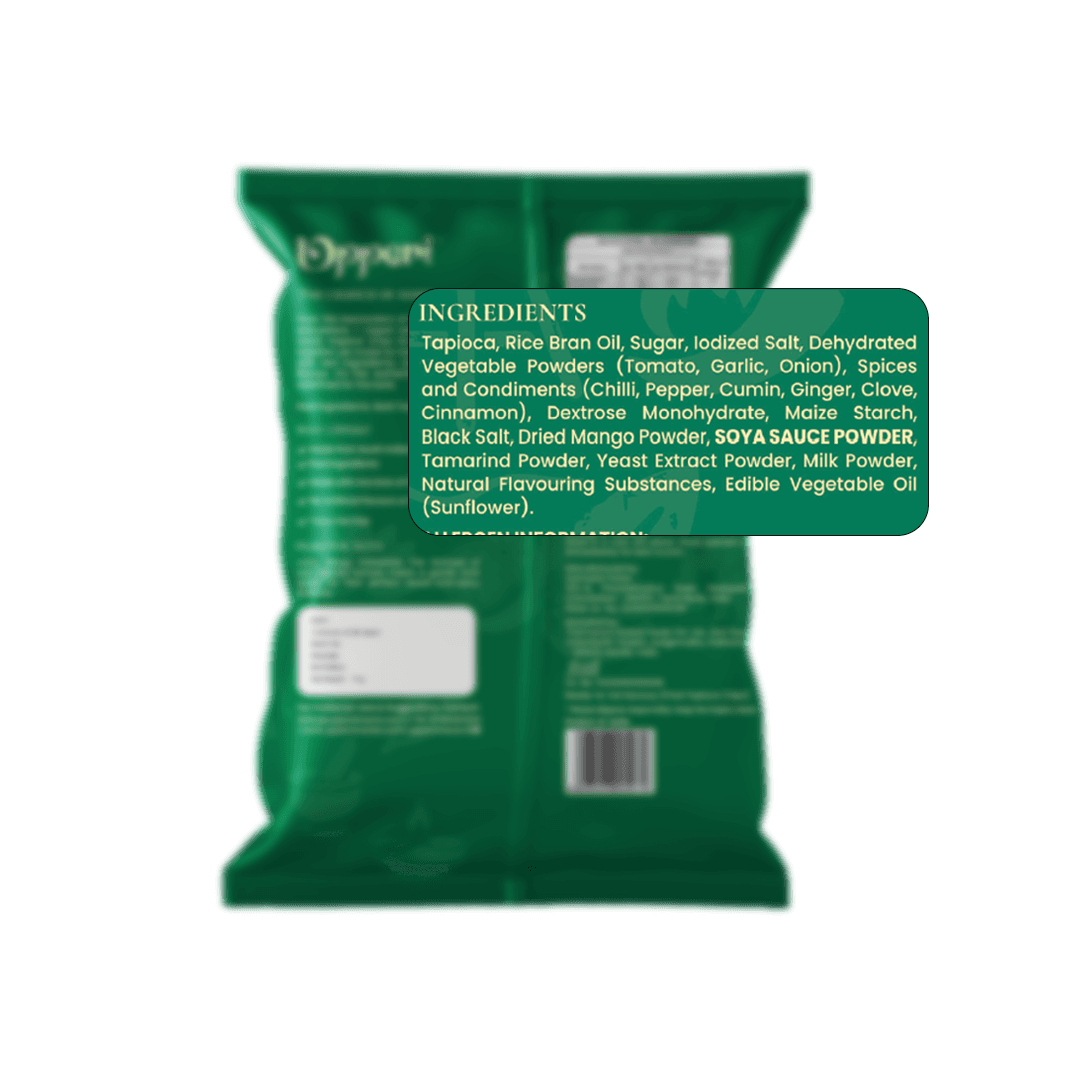 thumbnails - Upperi Sweet and Spicy Tapioca Chips 70g ingredients